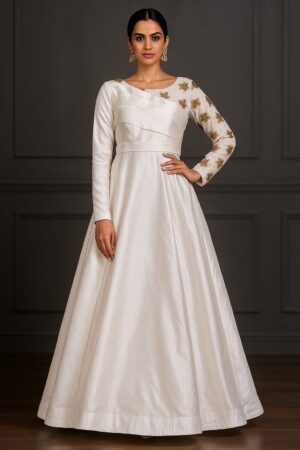 White R. Silk Maxi L